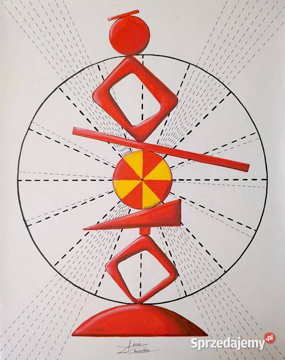 Obraz rysunek abstrakcja geometryczna Płock