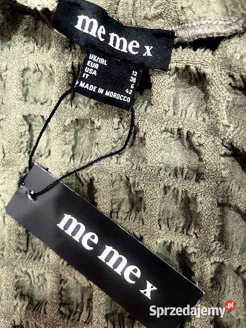 me me x sukienka mini khaki karbowana hit blog