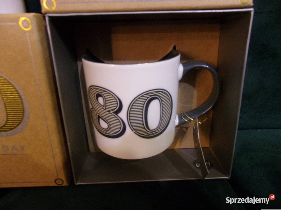 Super prezent angielski KUBEK na 80 URODZINY