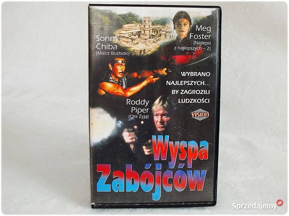 Kaseta VHS Wyspa Zabójców Film na Video ORYGINAŁ Żary