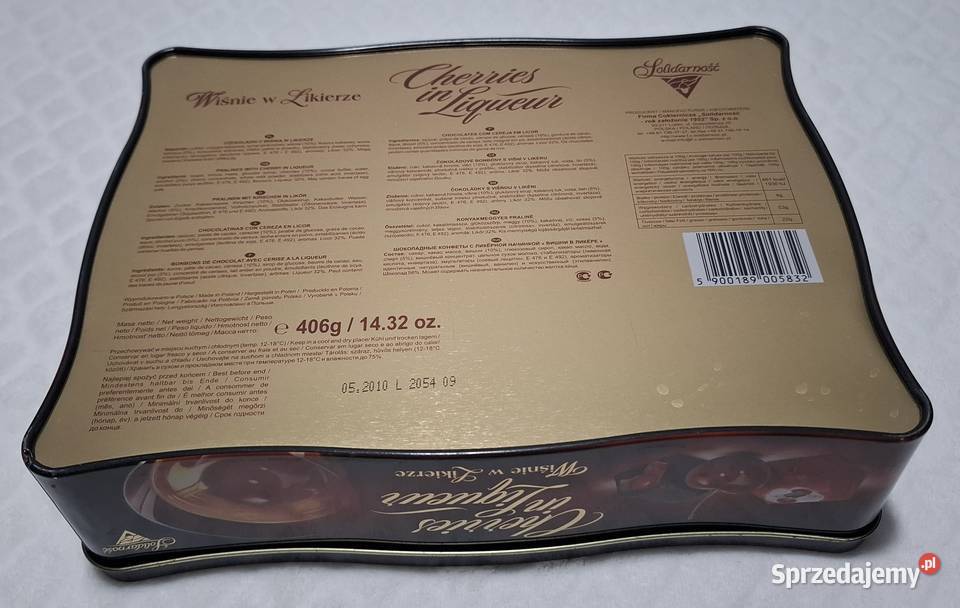 Pojemnik metalowy z pokrywką 245x185x65 Czeladź