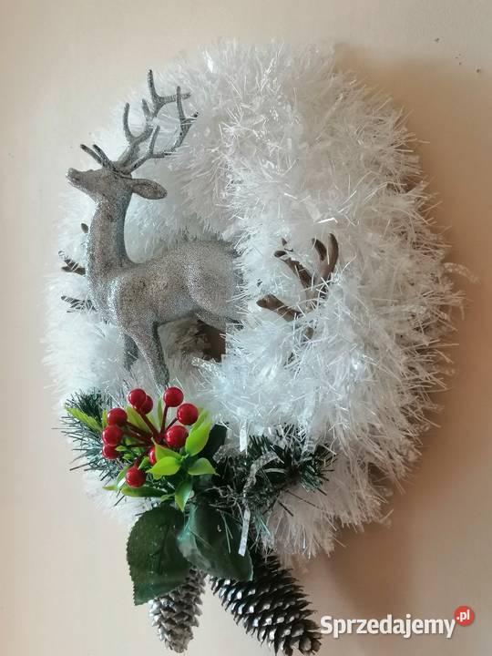 Wianek świąteczny na drzwi Ozdoby Katowice