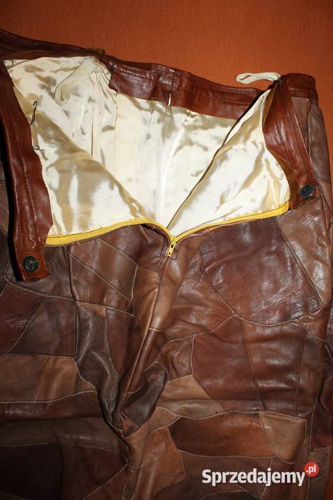 Damska skórzana spódnica Stan Lata 90 Chorzów