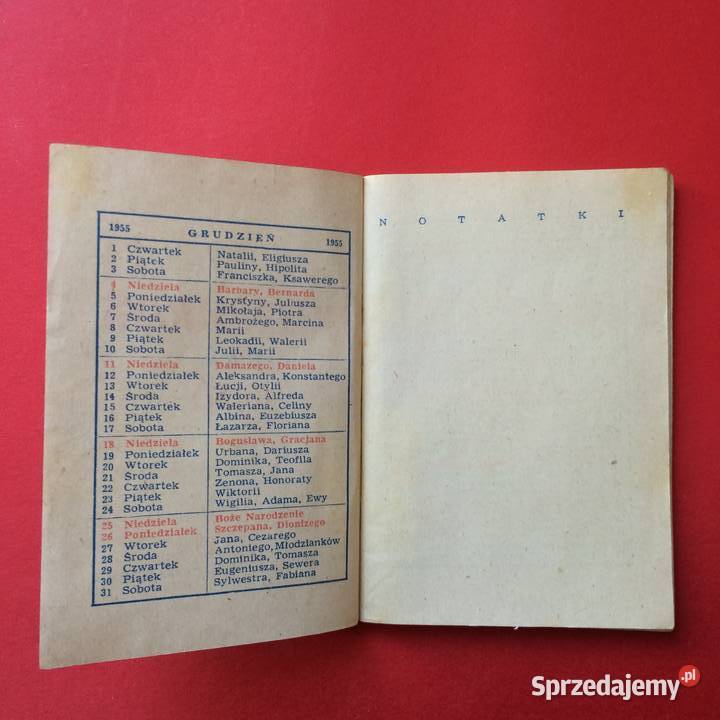 1391 Kalendarzyk Kieszonkowy Szczecin