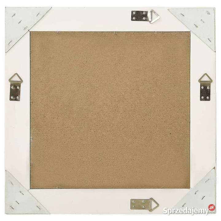 Lustro ścienne w stylu barokowym 50x50 białe