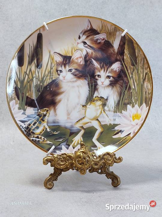 PORCELANOWY KOLEKCJONERSKI TALERZ FRANKLIN MINT zachodniopomorskie Dobrzany