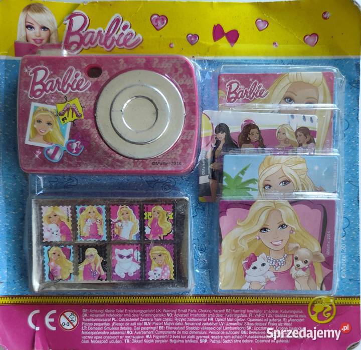 Barbie Zestaw Aparat Fotograficzny Naklejki Lalki i akcesoria Warszawa