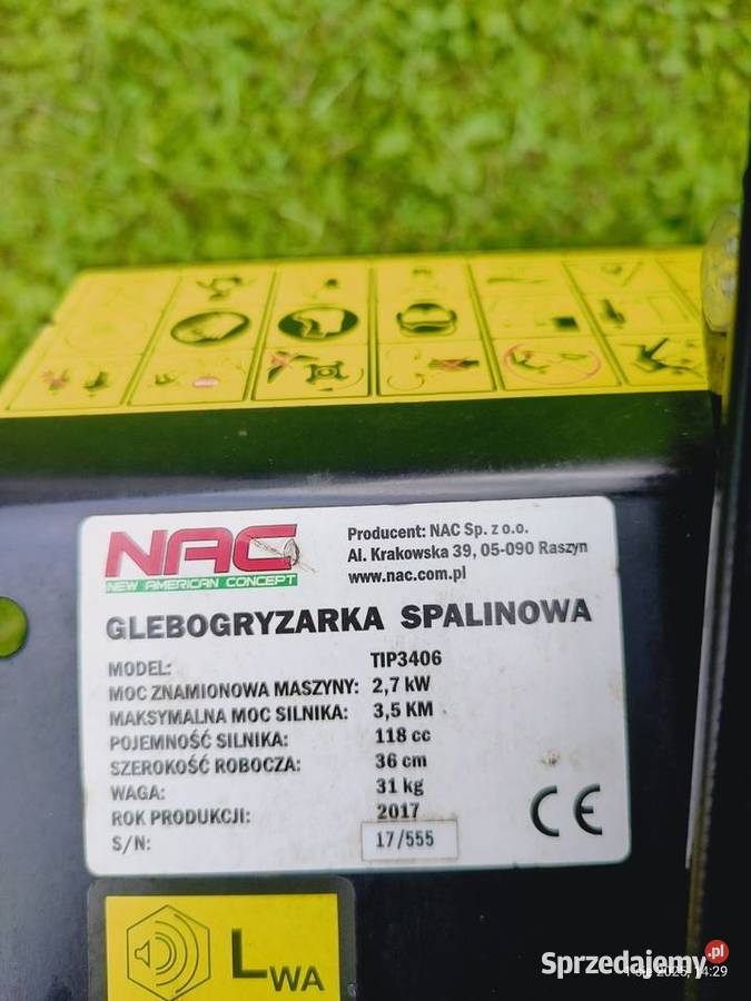 Glebogryzarka spalinowa nac