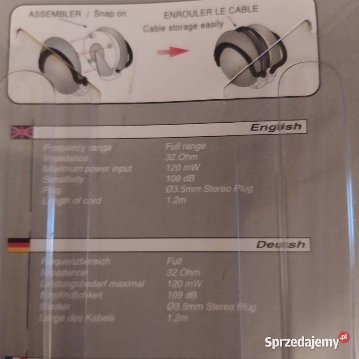 Słuchawki 2 sztuki Gdańsk