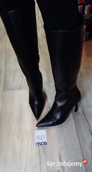 40 ASOS Design Czarne Kozaki Szpilki wieczorowe Kozaki małopolskie Kraków