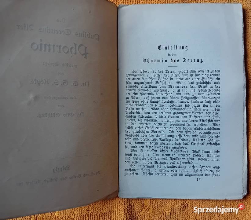 Publius Terentius Afer Phormio Philipp Reclam wielkopolskie Koźminek