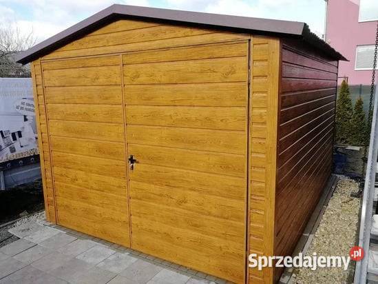 Garaż blaszany 3x5 drewnopodobny dwuspadowy małopolskie Kraków sprzedam