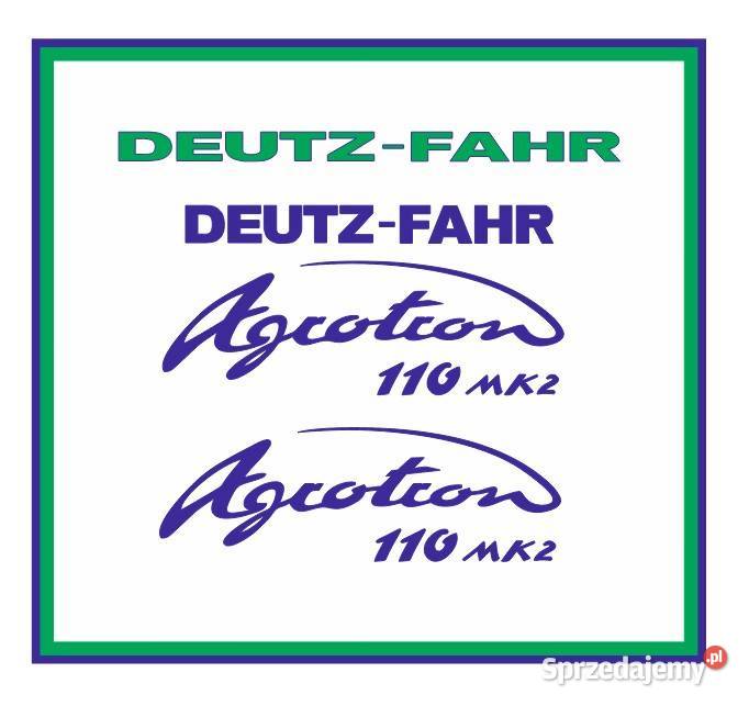 Naklejki DeutzFahr Agrotron 110 MK2 Ciągnik Pozostałe Piła