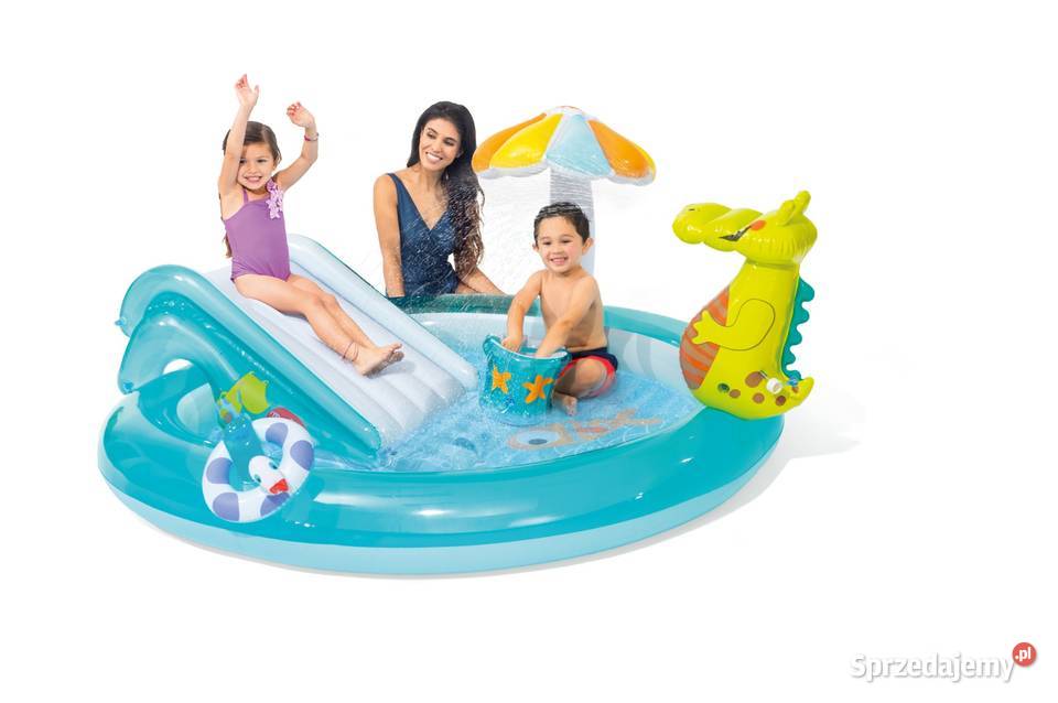 Wesoły Aligator plac zabaw zjeżdżalnia INTEX
