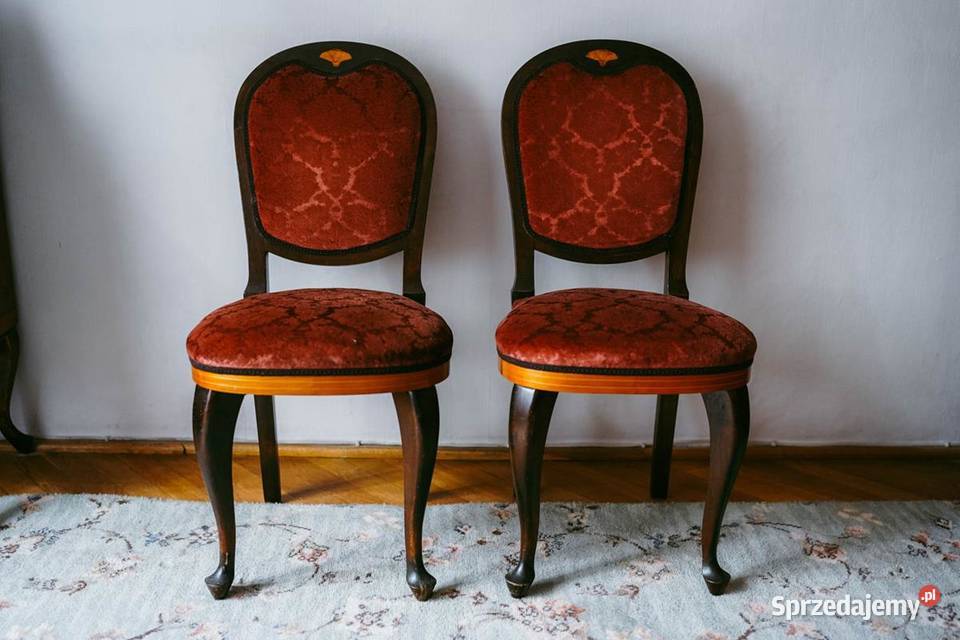 Krzesła stylowe tapicerowane 2 sztuki
