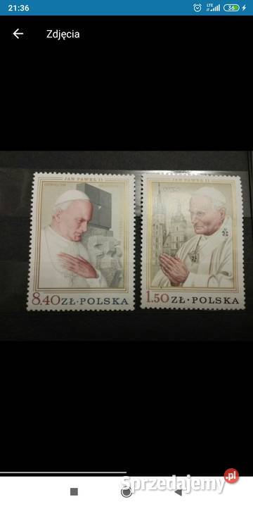 Znaczek Jan Paweł 2 1979 Bolesławiec