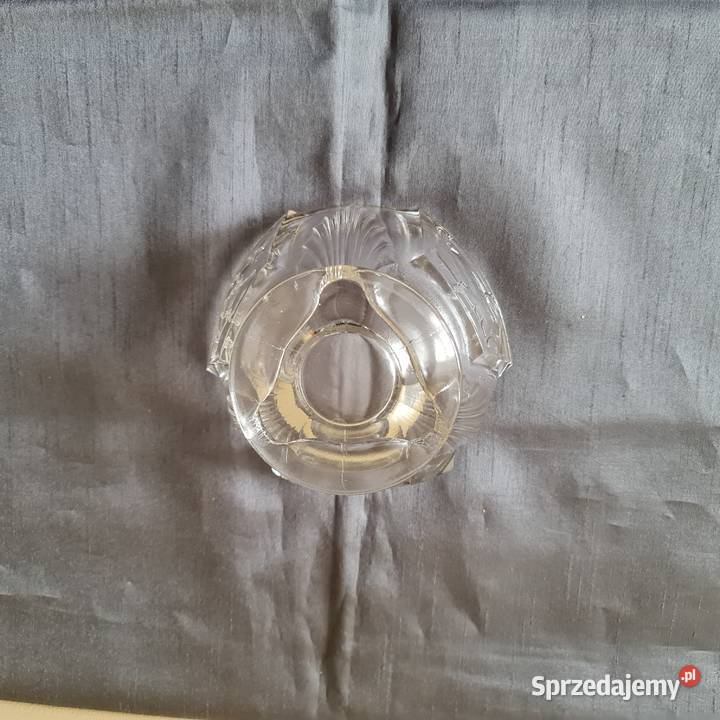 Szklana cukiernica z okresu PRLu mazowieckie Warszawa