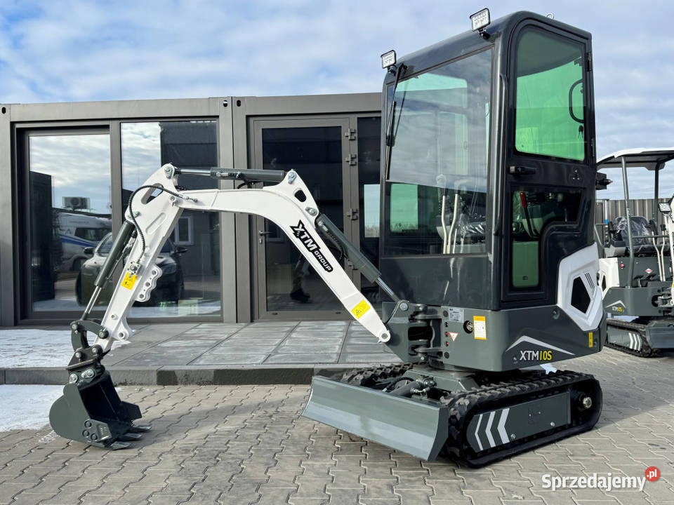 Mini Koparka XTM X10S PRO 2025 KABINA Chłodnica