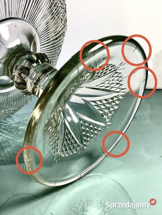 Owocarka Ząbkowice kat 320 szkło PRL śląskie Myszków