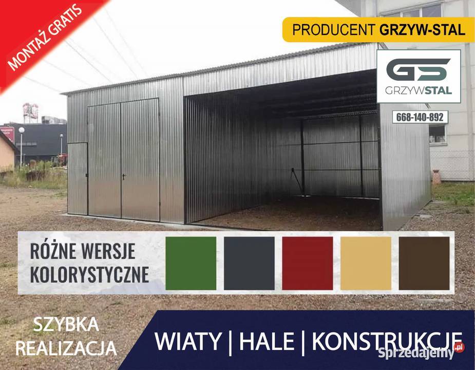 Garaż Blaszany Hala Blaszana Magazyn Blaszany Wołomin