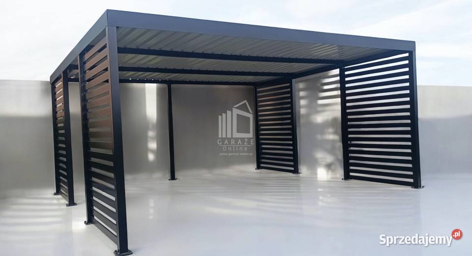 CarPort PREMIUM Wiata samochodowa 6x6 Antracyt dolnośląskie Wrocław
