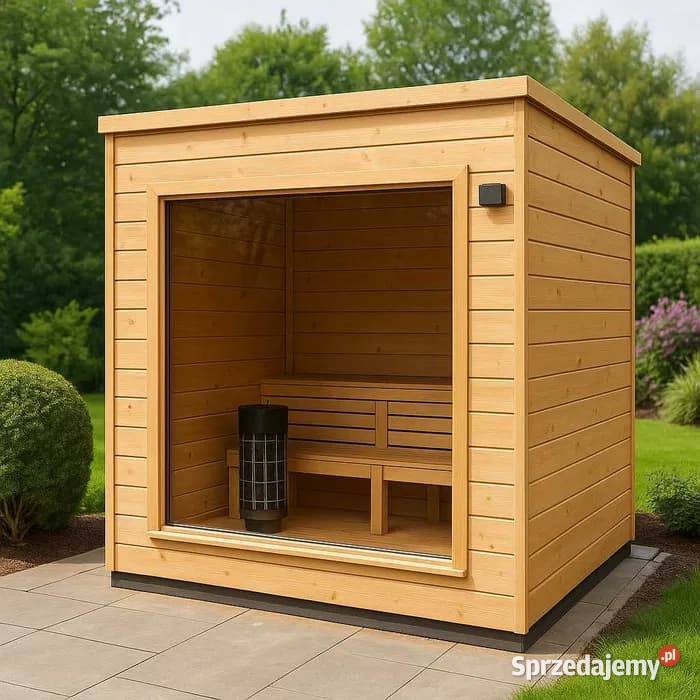 SAUNA 25x23m OGRODOWA ZEWNĘTRZNA Ocieplona Piec Lublin