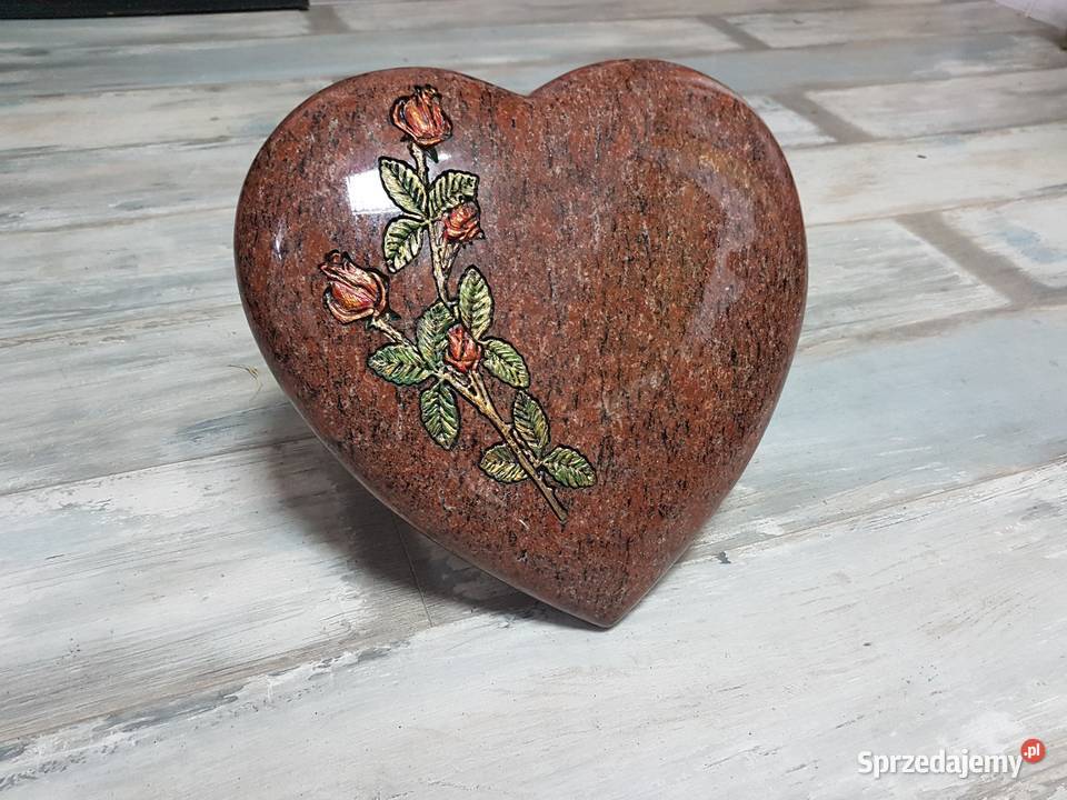 Serce z różą,granit vanga nr.1840