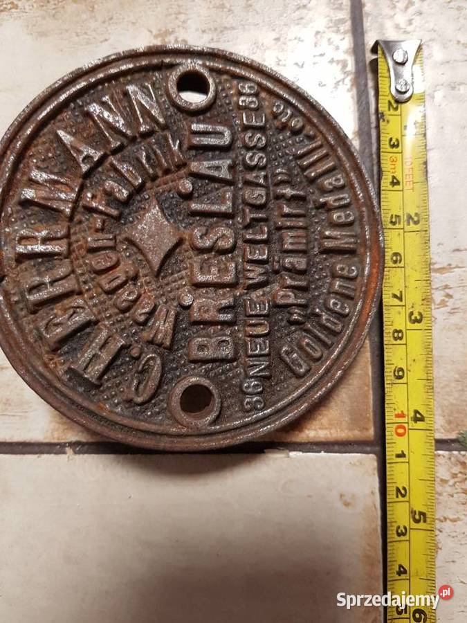 Żeliwny szyldlogotabliczka BRESLAUWrocław Barlinek
