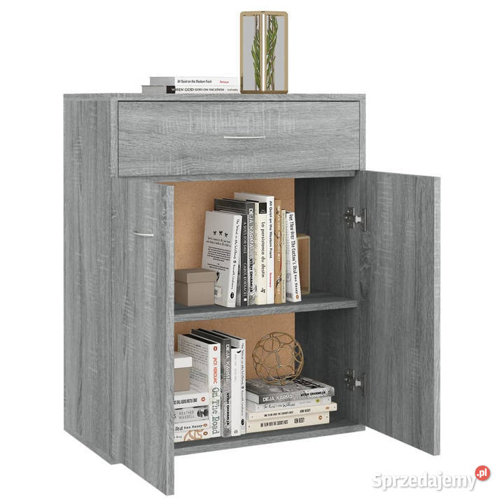 Szafka szary dąb sonoma 60x30x75 materiał