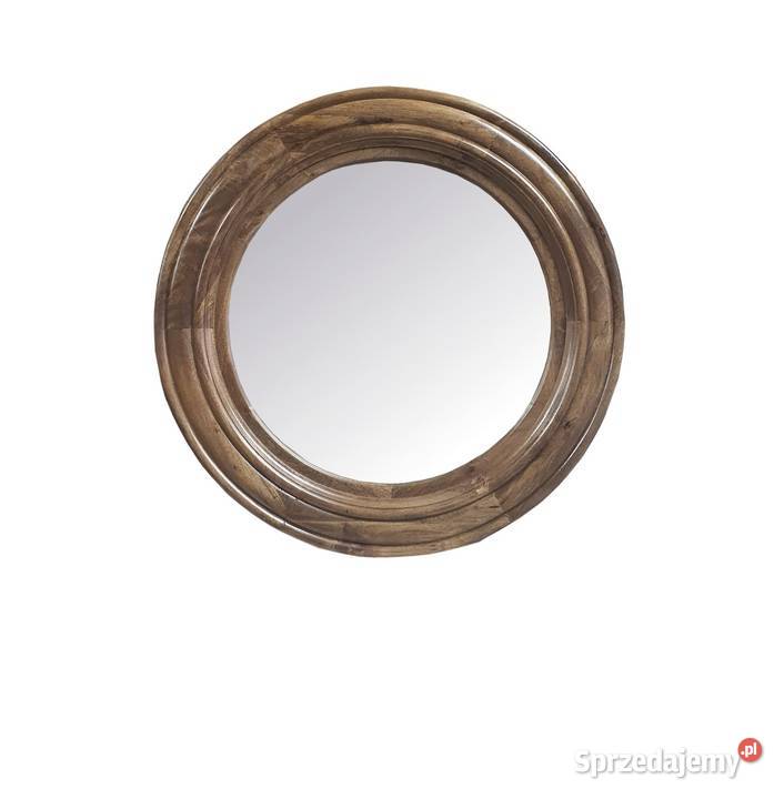 Okrągłe drewniane lustro 110 YORK toffi Lublin
