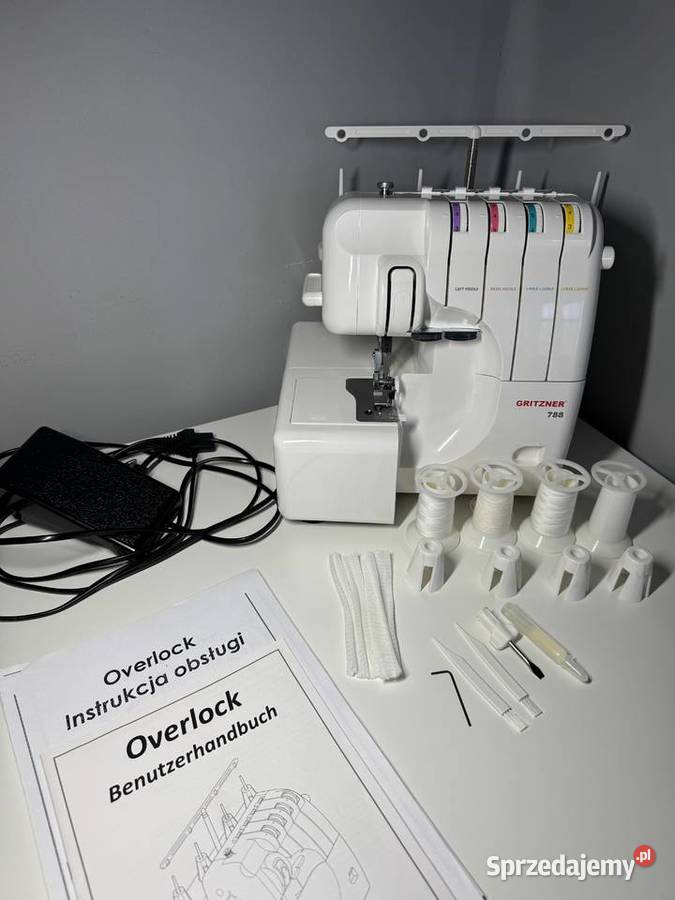 Overlock 4nitkowy Gritzner 788 akcesoria świętokrzyskie