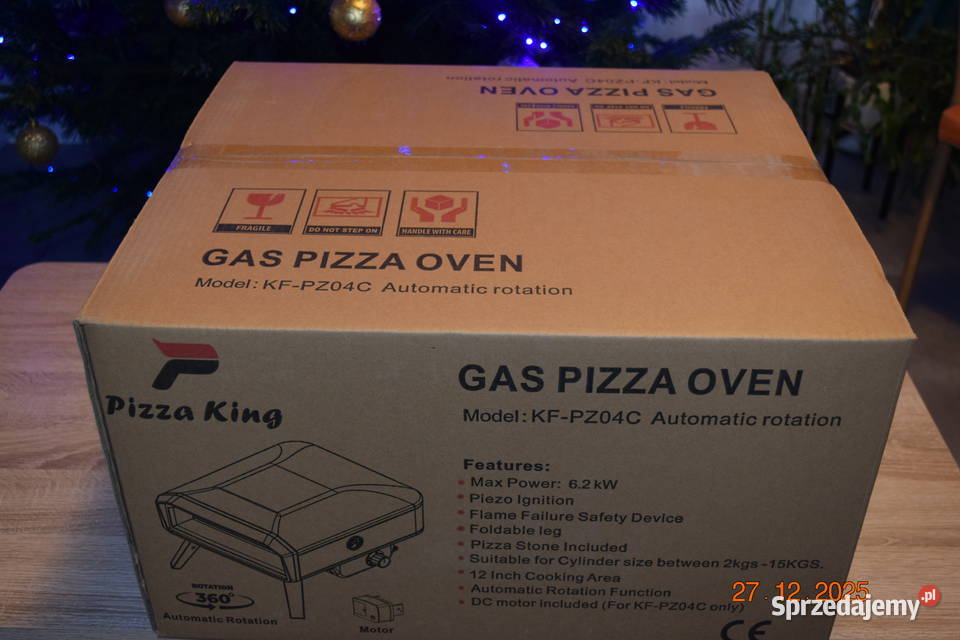 Piec do pizzy neopolitańskiej 12 obrotowy na lpg Bosutów