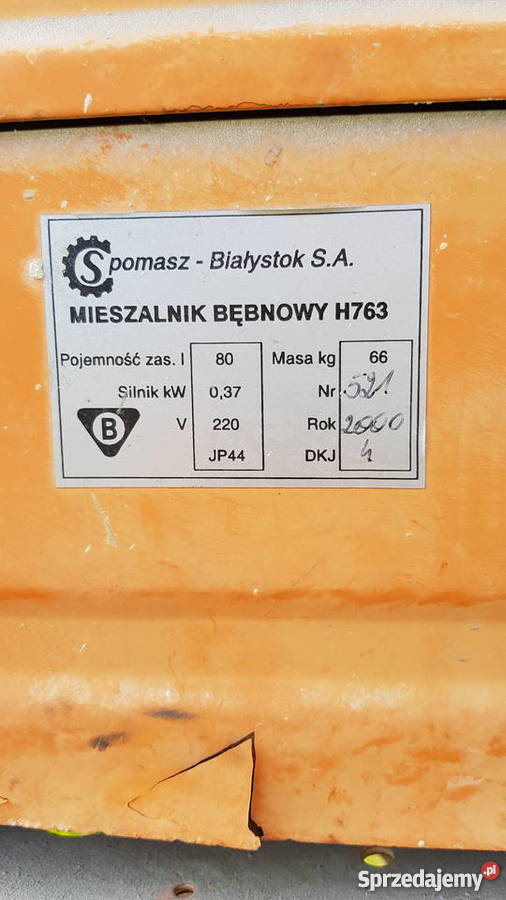 BETONIARKA 80L 230V 230V sprzedam