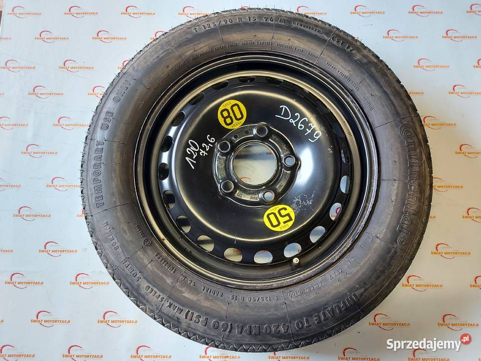 BMW E46 koło dojazdowe 1259015 96M 5x120 ET36