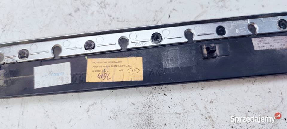 DEKOR DRZWI LEWY TYŁ AUDI A6 C6 4F0867419C 14S osobowe Pozostałe śląskie Przystajń