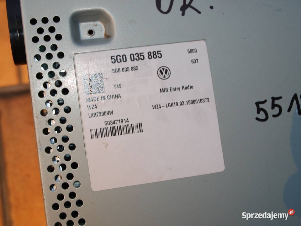 VW Polo Passat Transporter radio nawigacja panele sterowania, przełączniki Kalisz