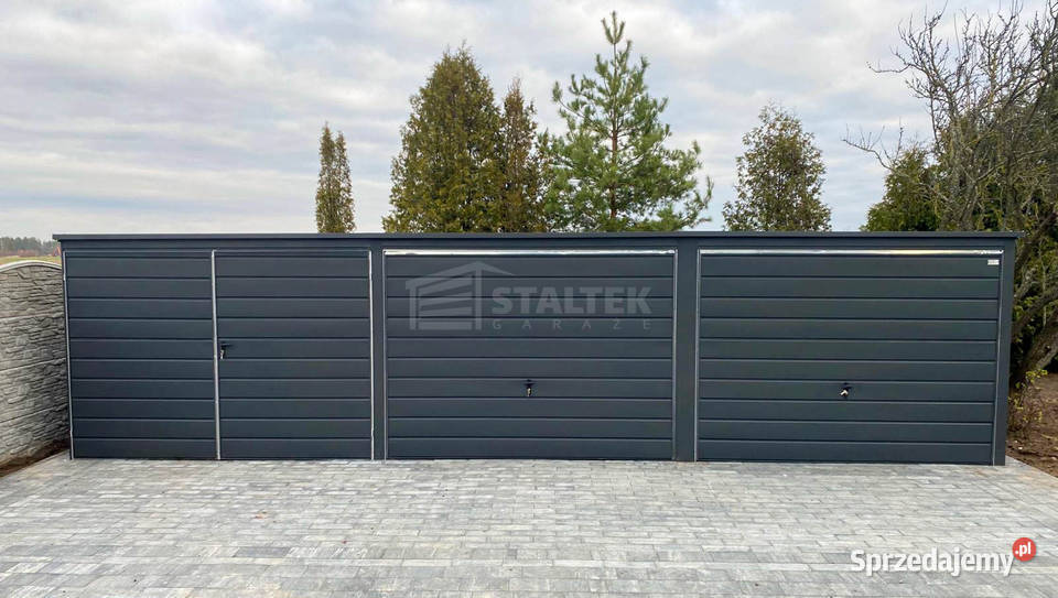 Garaz blaszany 94X5m 2xbrama uchylna brama Kraśnik sprzedam