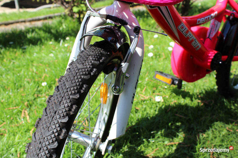 Rowerek dziewczynki z koszykiem OLPRAN 16 Demon Katowice