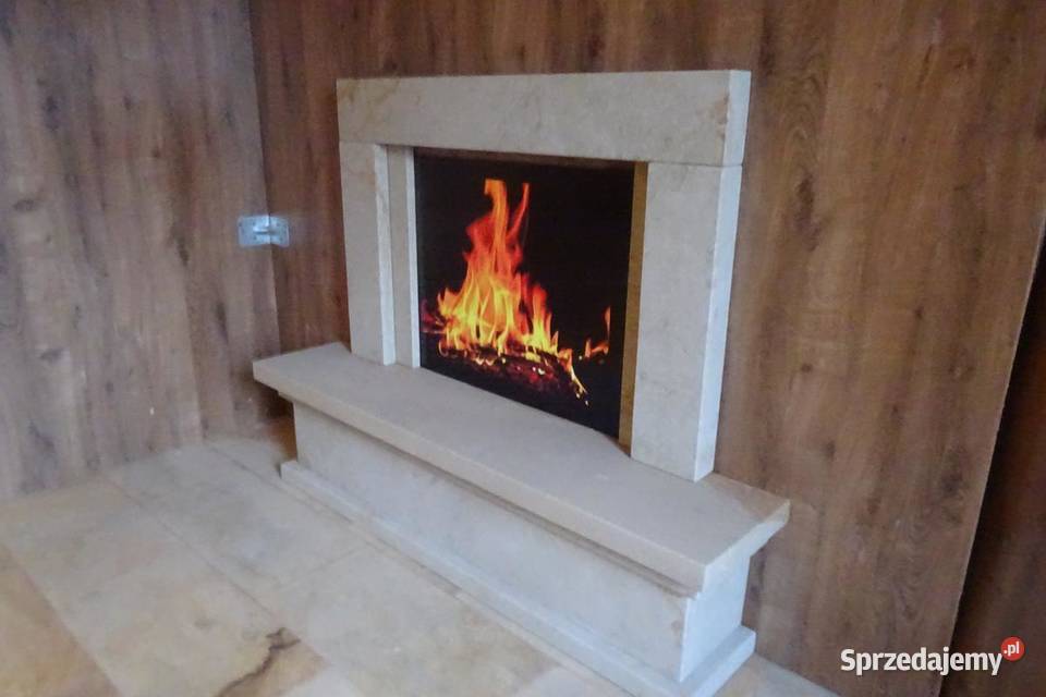 Portale kominkowe kamienne pod wkład elektryczny Wielgomłyny