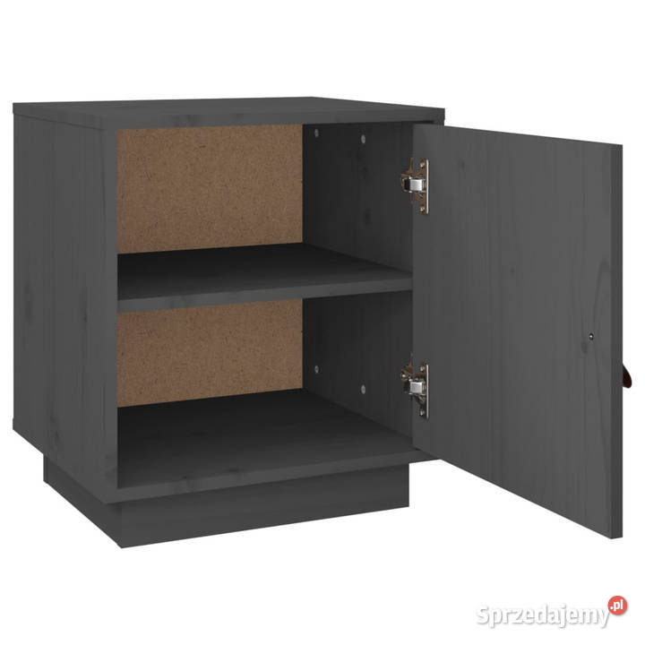 Szafka nocna szara 40x34x45 lite drewno sosnowe Warszawa