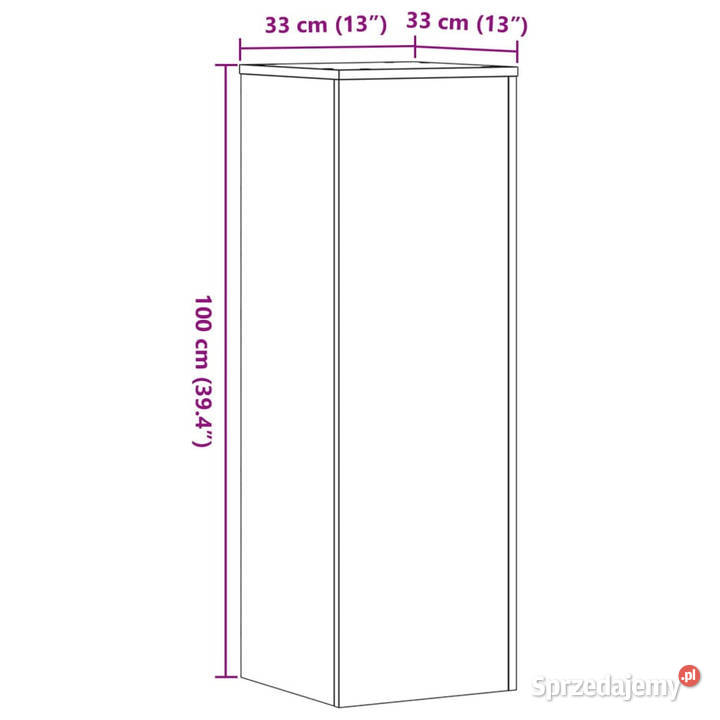 Stojaki na rośliny 2 stare drewno 33x33x100 Warszawa