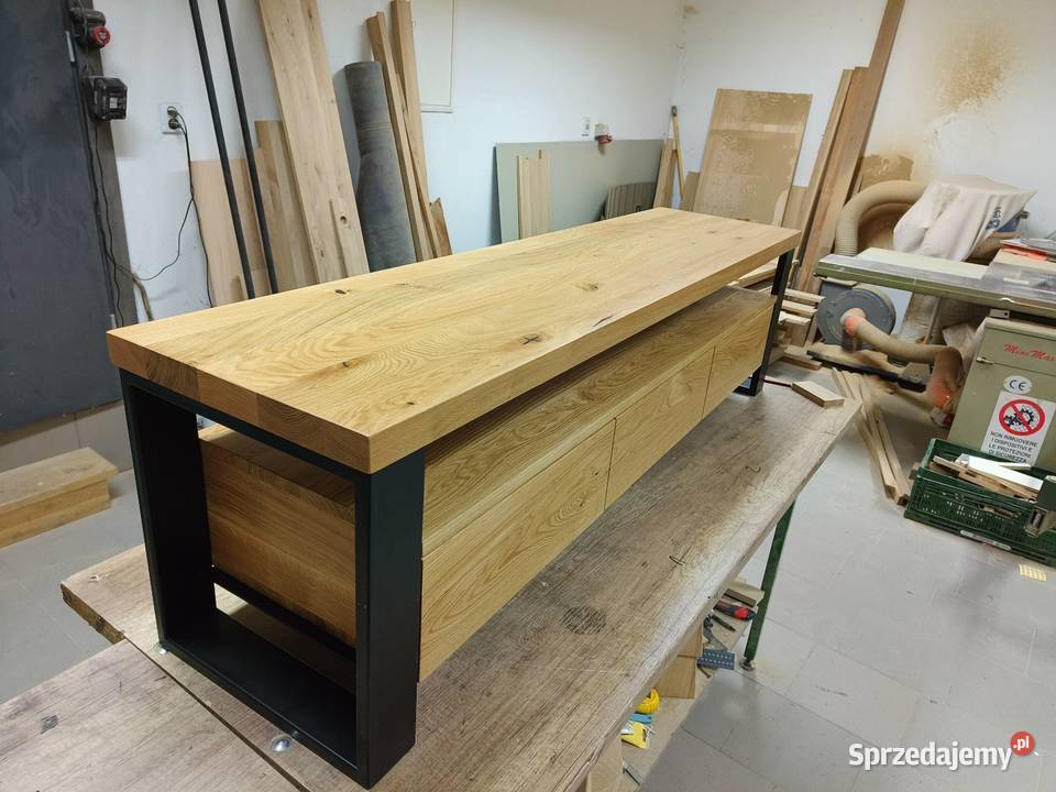 Szafka RTV lity dąb 120200 Loft Rzeszów