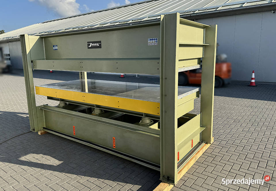 Prasa półkowa hydrauliczna do forniru JOOS typ Sierakowska Huta
