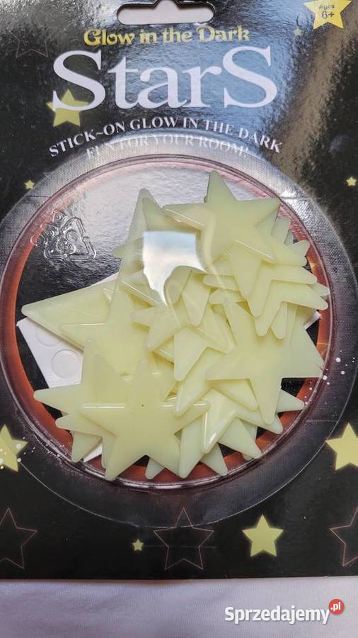 Fluorescencyjne gwiazdki do pokoju dziecięcego