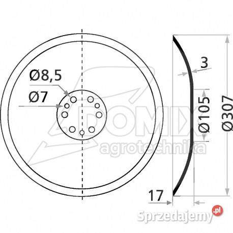 Talerz redlicy Accord 495390 Bellota