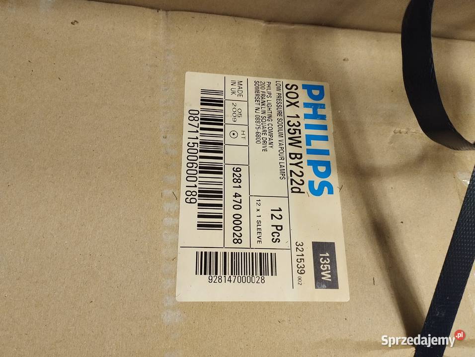 Lampy uliczne i przemysłowe Philips SOX MASTER warmińsko-mazurskie Kętrzyn