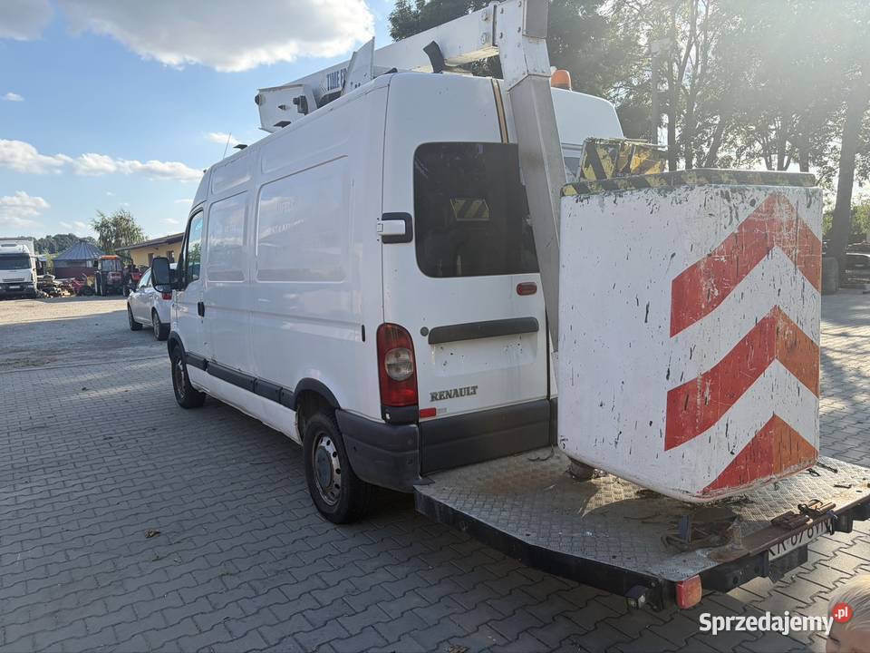 Renault master podnośnik koszowy zwyżka pali manualna