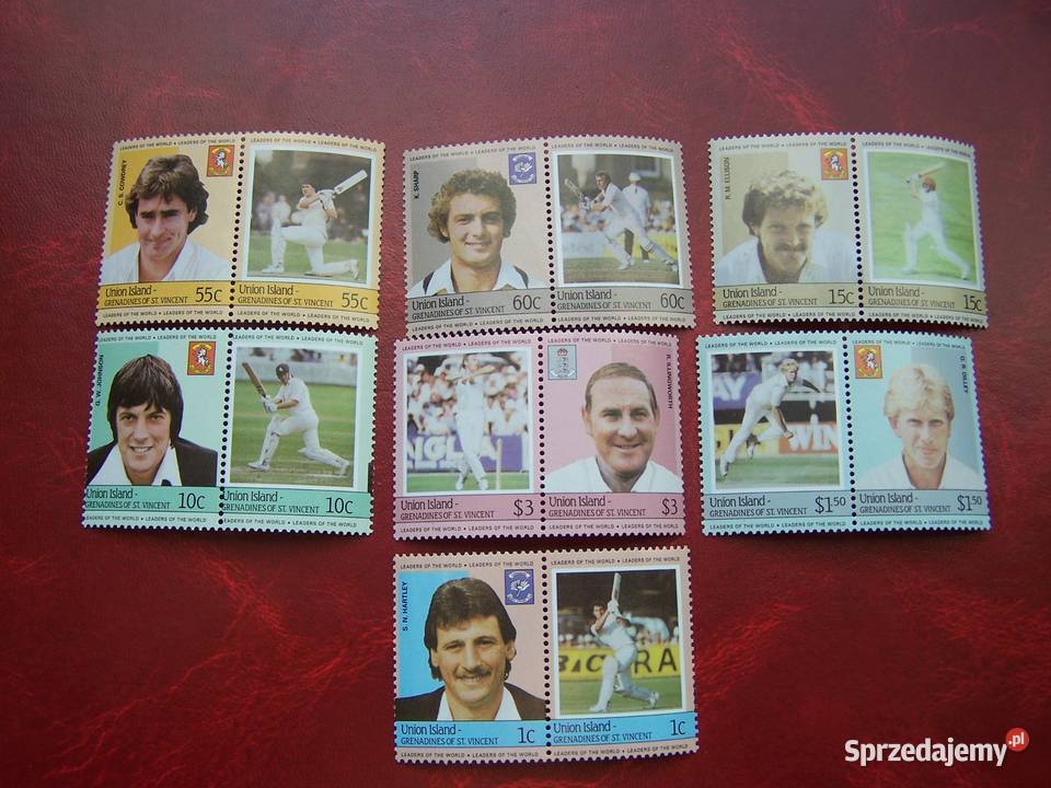 Union Islands 1984 MNH Sport Krykiet Gracze Tychy