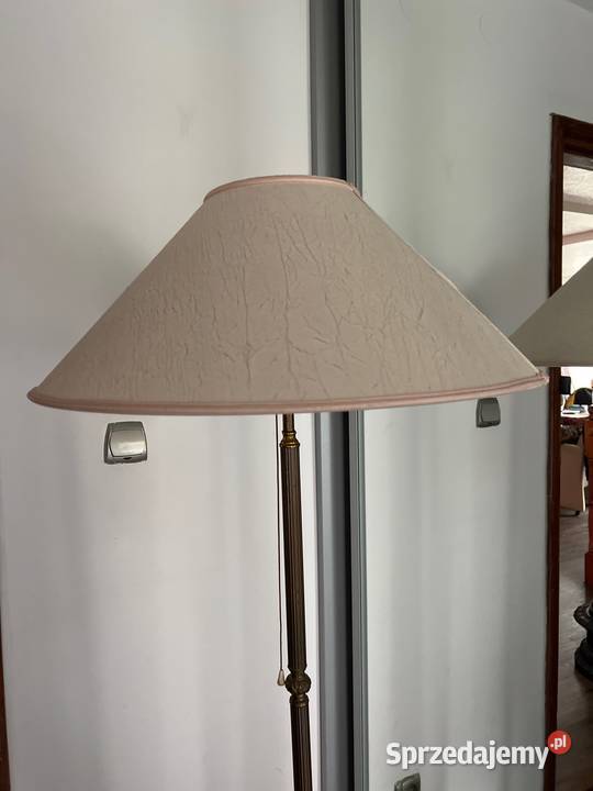 Duża Piękna Lampa mosiężna PRL Lampy podłogowe dolnośląskie Bystrzyca Kłodzka