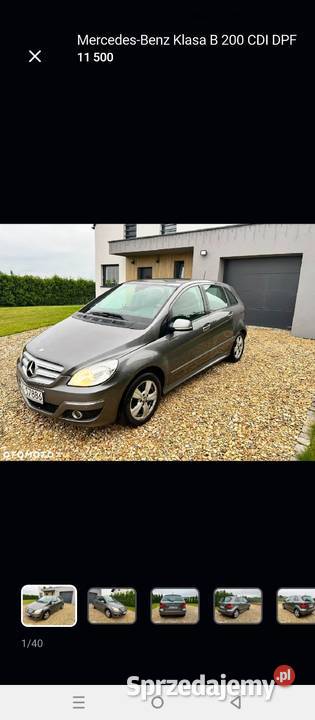 Mercedes B klasa śląskie Pietrzykowice